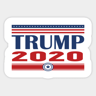 trump 2020 AMERICAN FLAG Sticker